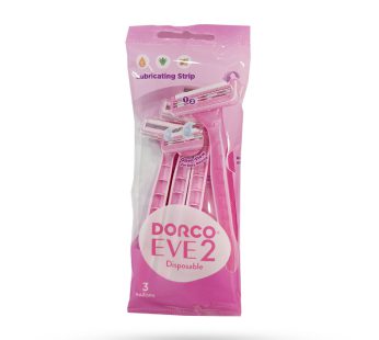 تیغ اصلاح 2 لبه زنانه دورکو مدل Dorco EVE 2 Disposable بسته 5 عددی