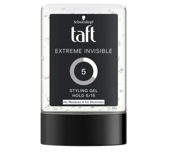 ژل حالت دهنده موی تافت Taft Extreme Invisible 5 حجم 300 میل