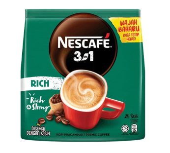 قهوه فوری 3 در 1 نسکافه مدل Rich بسته 25 عددی