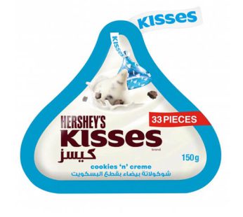 شکلات سفید با تکه های کوکی کیسز هرشیز Kisses