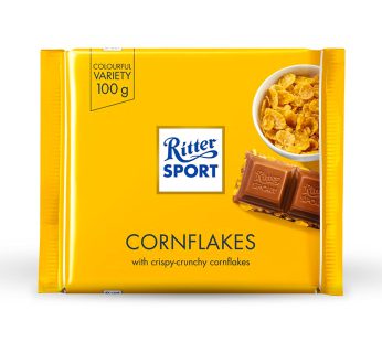 شکلات با تکه های کورن فلکس ریتر اسپرت Ritter Sport Cornflakes وزن 100 گرم