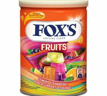 آبنبات قوطی فاکس FOX’S مدل Fruits وزن 180 گرم