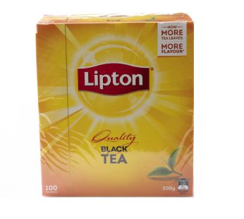 چای کیسه ای بلک تی لیپتون LIPTON بسته 100 عددی