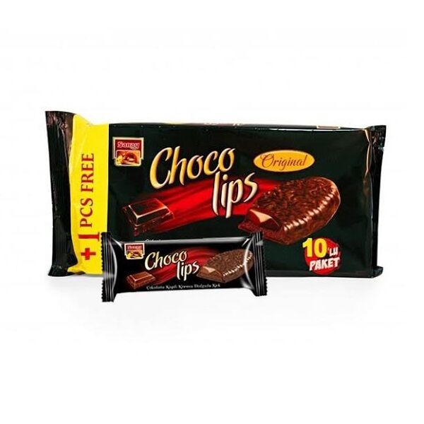 کیک شکلاتی چوکو لیپس Choco lips بسته 11 عددی