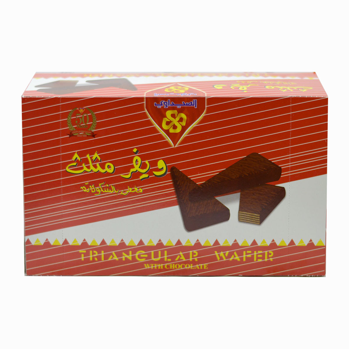 ویفر شکلاتی مثلثی TRIANGULAR بسته 24 تایی