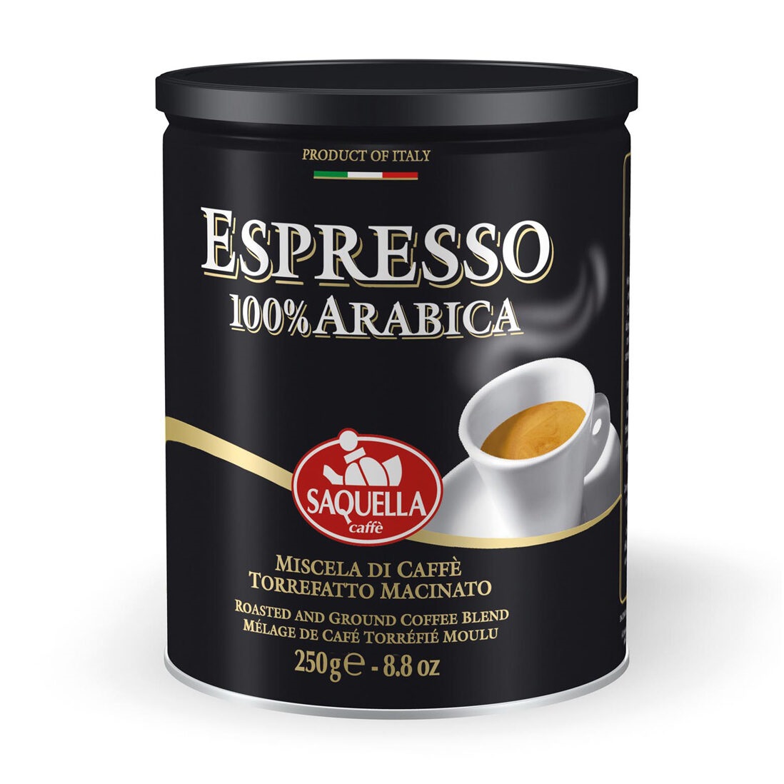 قهوه اسپرسو ساکوئلا ایتالیا 250 گرم SAQUELLA ESPRESSO