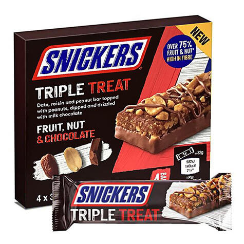 پروتئین بار شکلات میوه ای اسنیکرز SnickersTriple Treat
