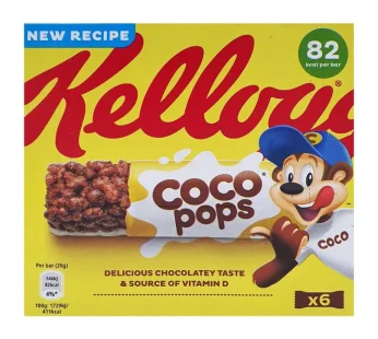 غلات بار شکلاتی کوکوپاپس کلاگز Kellogg’s coco pops بسته 6 عددی