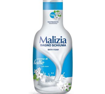 فوم حمام مالیزیا حاوی شیر و گل زنبق Malizia Latte حجم 1000 میلی لیتر