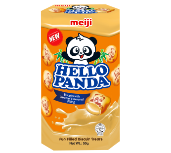 بیسکویت کرمدار هِلو پاندا میجی Meiji Hello panda وزن 50 گرم