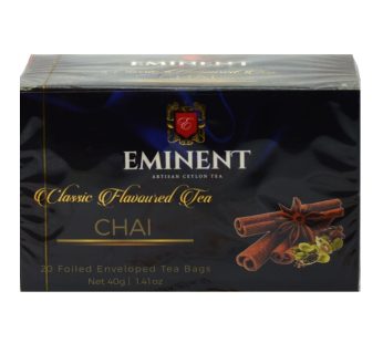 چای سیاه کیسه ای امیننت Eminent مدل Chai بسته 20 عددی