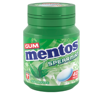 آدامس بدون شکر نعناع منتوس 40 عددی Mentos Spearmint