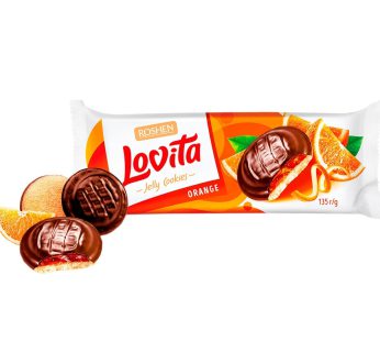 کوکی ژله ای لاویتا روشن با طعم پرتقال 135 گرم ROSHEN Lovita