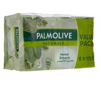 صابون پالمولیو مدل Herbal Extracts بسته 6 عددی