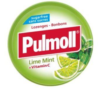 آبنبات پولمول Pulmoll با طعم لیمو نعناع وزن 45 گرم