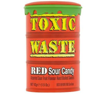 آبنبات ترش قرمز Toxic Waste وزن 42 گرم