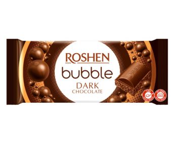 شکلات تلخ حبابدار روشن Roshen Bubble وزن 80 گرم