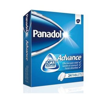 قرص مسکن سریع درد پانادول Advance بسته 24 عددی
